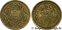 TUNISIA - FRENCH PROTECTORATE 5 Francs AH1365 1946 Paris