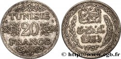 TUNISIA - French protectorate 20 Francs au nom du Bey Ahmed an 1353 1934 Paris
