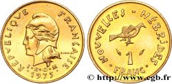 NEW HEBRIDES (VANUATU since 1980) 1 Franc type I.E.O.M. 1975 Paris