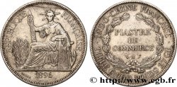 INDOCHINE FRANÇAISE 1 Piastre de Commerce 1896 Paris