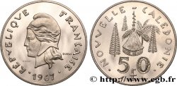 NUOVA CALEDONIA Essai de 50 Francs Marianne / habitation traditionnelle 1967 Paris