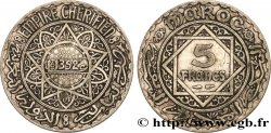 MARUECOS - PROTECTORADO FRANCÉS 5 Francs AH1352 1933 Paris
