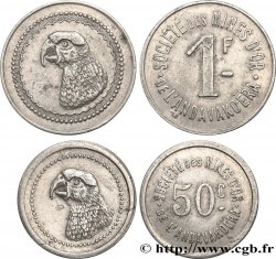MADAGASCAR 50 Centimes et 1 Franc Mines d’or de l’Andavakoera N.D.