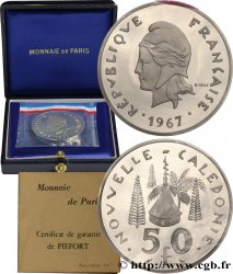 NOUVELLE CALÉDONIE Piéfort 50 Francs Pacifique 1967 Paris