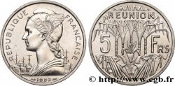 ÎLE DE LA RÉUNION 5 Francs Marianne / canne à sucre 1955 Paris