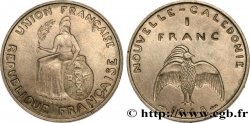 NOUVELLE CALÉDONIE Essai de 1 Franc avec listel en relief 1948 Paris