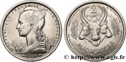 MADAGASCAR - UNIóN FRANCESA 2 Francs 1948 Paris