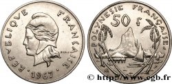 POLINESIA FRANCESA 50 Francs Marianne / paysage polynésien 1967 Paris