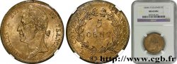 COLONIE FRANCESI - Carlo X, per Guyana 5 Centimes Charles X 1828 Paris