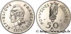NEW HEBRIDES (VANUATU since 1980) 50 Francs I. E. O. M. Marianne / masque 1972 Paris