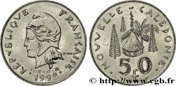 NOUVELLE CALÉDONIE 50 Francs IEOM Marianne / hutte 1992 Paris