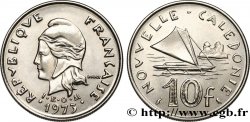 NOUVELLE CALÉDONIE 10 Francs IEOM Marianne / voilier traditionnel 1973 Paris