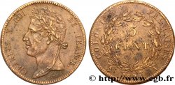 FRANZÖSISCHE KOLONIEN - Charles X, für Guayana und Senegal 5 Centimes Charles X 1825 Paris - A