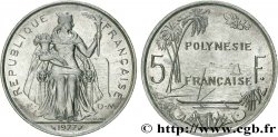 POLINESIA FRANCESA 5 Francs I.E.O.M. Polynésie Française 1977 Paris