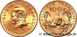 POLYNÉSIE FRANÇAISE 100 Francs I.E.O.M. Marianne / paysage polynésien type IEOM 1984 Paris SPL
