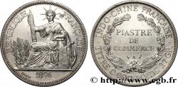 FRANZÖSISCHE-INDOCHINA 1 Piastre de Commerce 1896 Paris
