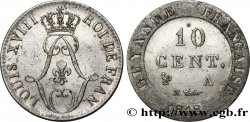 FRENCH GUYANA 10 Cent. (imes) de ‘Guyanne’ monograme de Louis XVIII 1818 Paris