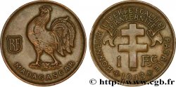 MADAGASCAR - Fuerzas Francesas Libres 1 Franc 1943 Prétoria