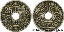 TUNISIE - PROTECTORAT FRANÇAIS 25 Centimes AH1338 1920 Paris
