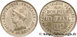 REUNION INSEL Essai de 1 Franc 1896 Paris