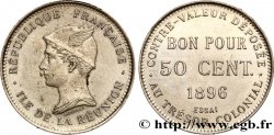 ISLA DE LA REUNIóN Essai de 50 Centimes 1896 Paris