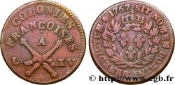 COLONIES GÉNÉRALES - Louis XV 1 Sol des Colonies Françoises 1767 Paris