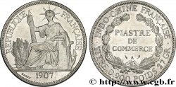 INDOCHINE FRANÇAISE 1 Piastre de Commerce 1907 Paris