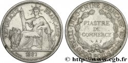 INDOCHINA 1 Piastre de Commerce 1887 Paris