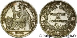 INDOCHINA 1 Piastre de Commerce 1900 Paris