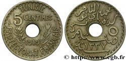 TUNEZ - Protectorado Frances 5 Centimes AH 1337 1919 Paris