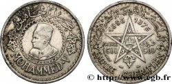 MAROCCO - PROTETTORATO FRANCESE 500 Francs Empire chérifien Mohammed V AH1376 1956 Paris