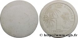COMORES - Archipel Moulage en plâtre de la 1 Franc n.d. Paris