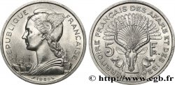 DJIBUTI - Territorio francese degli Afar e degli Issa 5 Francs 1968 Paris