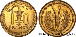 FRENCH WEST AFRICA - TOGO 10 Francs masque / antilope 1957 Paris