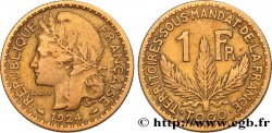 TOGO - FRENCH MANDATE TERRITORIES 1 Franc 1924 Paris