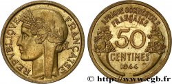 FRENCH WEST AFRICA 50 Centimes Morlon 1944 Londres