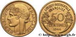 AFRICA OCCIDENTALE FRANCESA 50 Centimes Morlon 1944 Londres