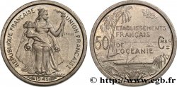 FRENCH POLYNESIA - Oceania Francesa Essai de 50 Centimes établissements français de l’Océanie 1949 Paris