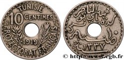TUNISIE - PROTECTORAT FRANÇAIS 10 Centimes AH 1337 1919 Paris TTB