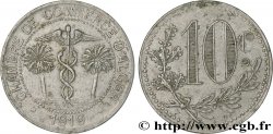 ALGERIA 10 Centimes Chambre de Commerce d’Alger caducéee netre deux palmiers 1919