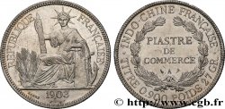 FRANZÖSISCHE-INDOCHINA 1 Piastre de Commerce 1903 Paris