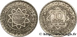 MARUECOS - PROTECTORADO FRANCÉS 10 Francs AH 1366 1947 Paris