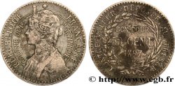 ÎLE DE LA MARTINIQUE Bon pour 50 Centimes Colonie de la Martinique 1897 sans atelier