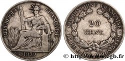 COCHINCHINE FRANÇAISE 20 Centimes 1879 Paris