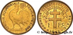FRENCH EQUATORIAL AFRICA - FREE FRENCH FORCES 1 Franc 1942 Prétoria