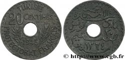 TUNISIA - French protectorate 20 Centimes ah 1264 1945 Paris