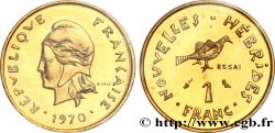 NOUVELLES HÉBRIDES (VANUATU depuis 1980) Essai de 1 Franc 1970 Paris