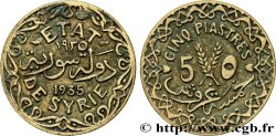 SYRIEN 5 Piastres État de Syrie 1935 Paris