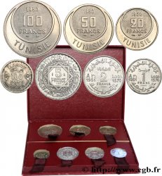 TUNISIE - PROTECTORAT FRANÇAIS Boite de 7 essais Tunisie et Maroc 1951 Paris