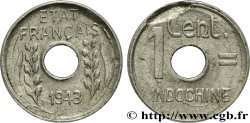 INDOCHINE FRANÇAISE 5 Centièmes 1943 Hanoï SUP